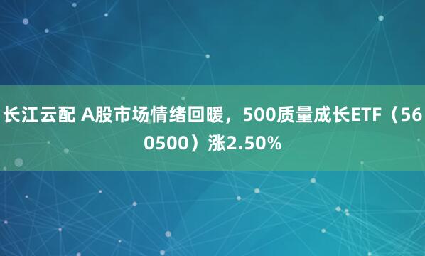 长江云配 A股市场情绪回暖，500质量成长ETF（560500）涨2.50%
